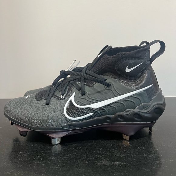 Nike Alpha Huarache NXT Men's Baseball Cleats Black Smoke Grey White 8.5 - Picture 10 of 11